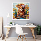 Smarty Cow with Flowers Jigsaw Puzzles 1000 Pieces