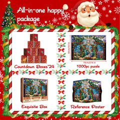 Krippe Szene Adventskalender Puzzle 1000 Stücke