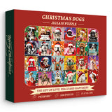 Christmas Dogs Jigsaw Puzzle 1000 Pieces