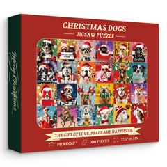 Perros de Navidad rompecabezas rompecabezas 1000 piezas