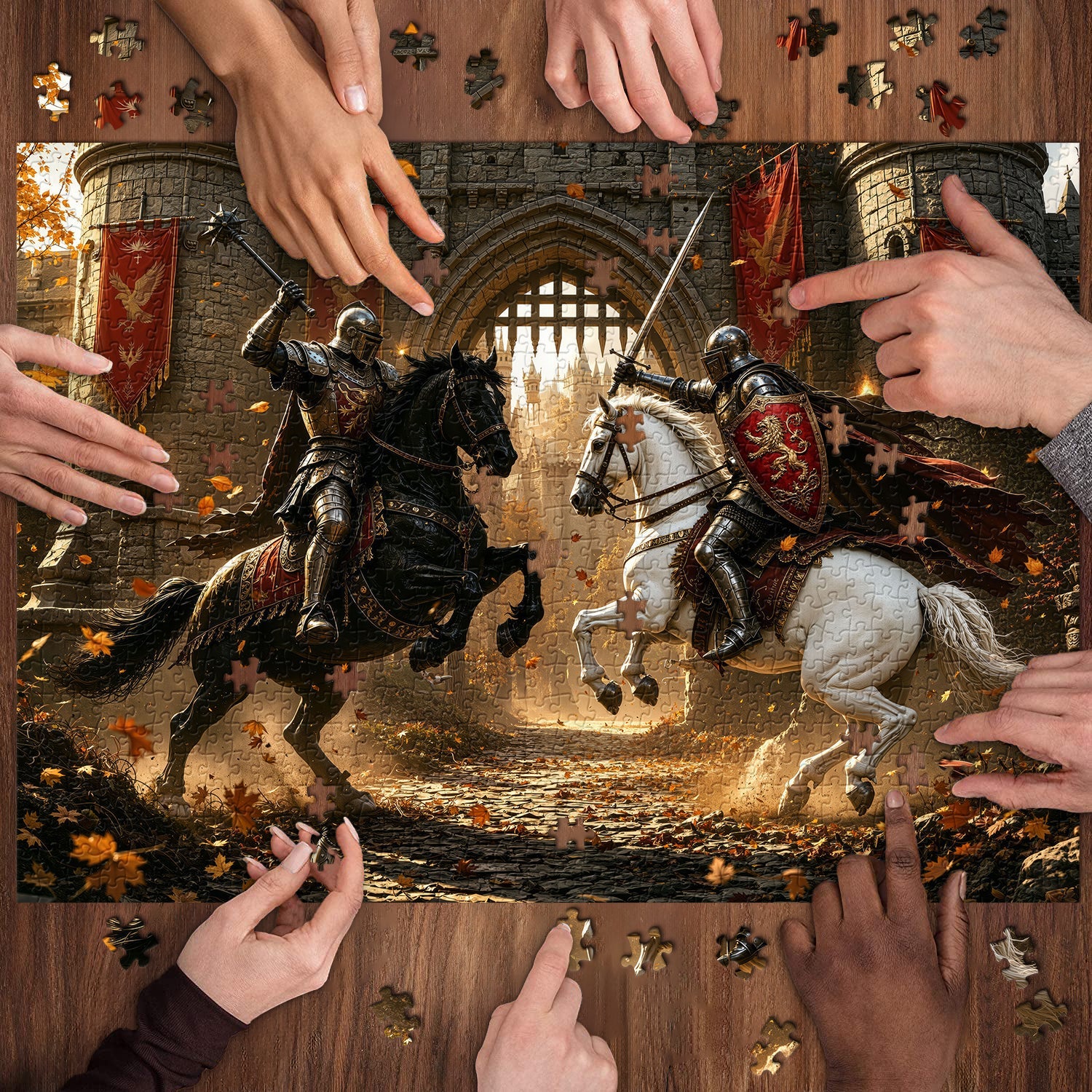 Puzzle del Duello del Castello d'Autunno da 1000 pezzi