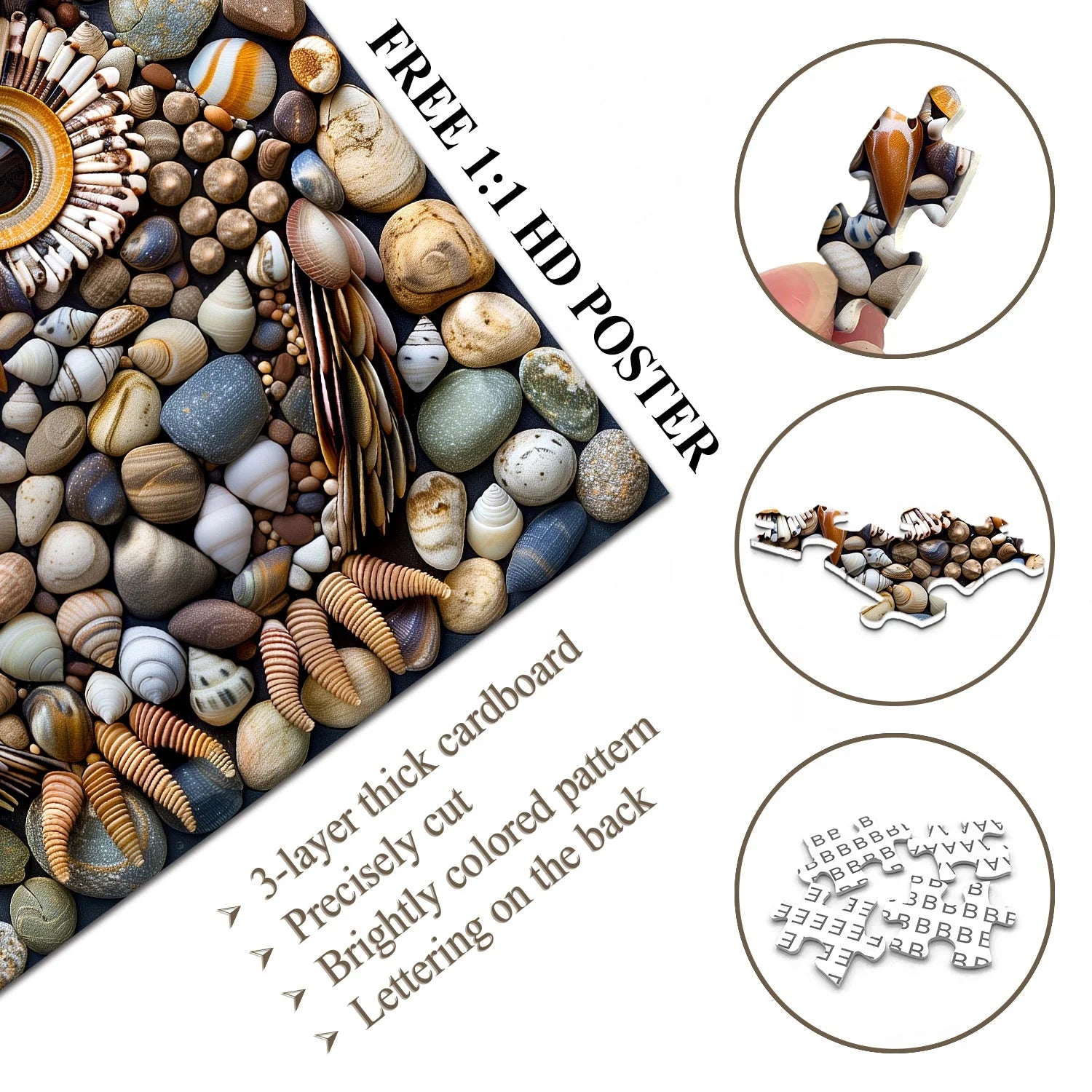 Stone Shell Owl Jigsaw Puzzle 1000 Pieces