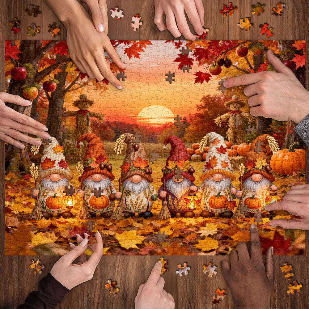 Gnomes of the Harvest Woods Jigsaw Puzzle 1000 Pieces