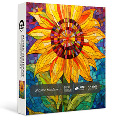 Rompecabezas de girasol de mosaico 1000 piezas