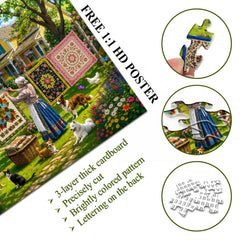 Farm Quilting Time Jigsaw Puzzle 1000 Pieces