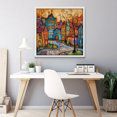 Piece di puzzle città colorate 1000 pezzi