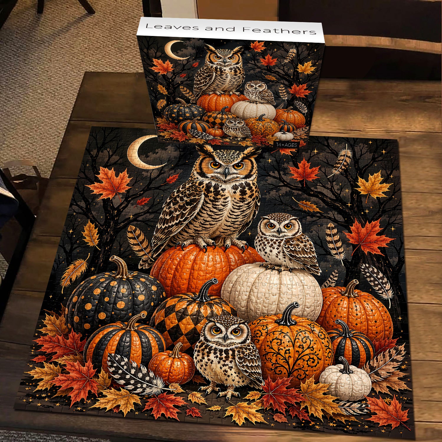 Leaves And Feathers Jigsaw Puzzle 1000 Pieces