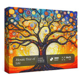 Mosaic Tree of Life Jigsaw Puzzle 1000 Pieces