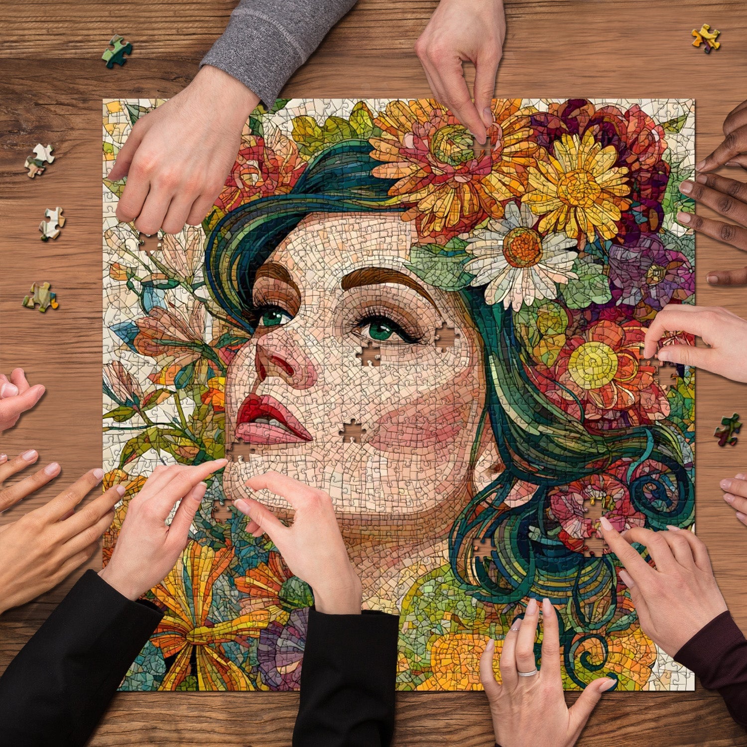 Mosaik Nymphe Puzzle 1000 Teile