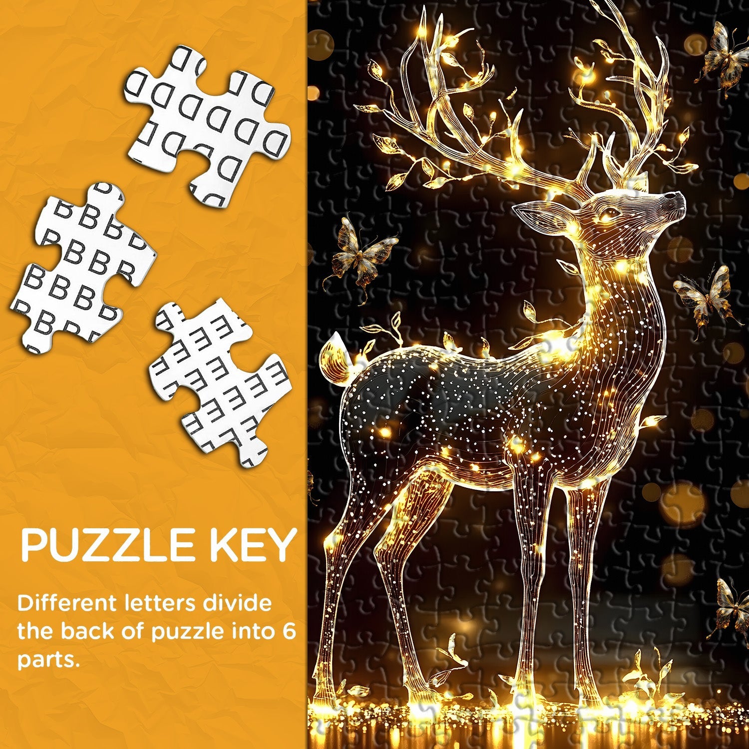 Cerf de puzzle léger 1000 pièces