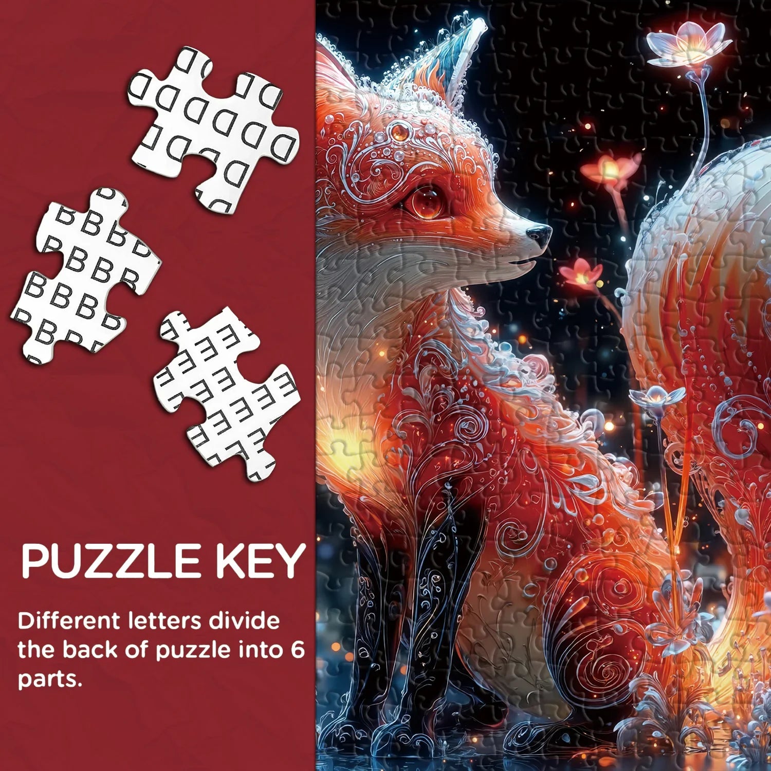 Crystal Fox Jigsaw Puzzle 1000 Piece