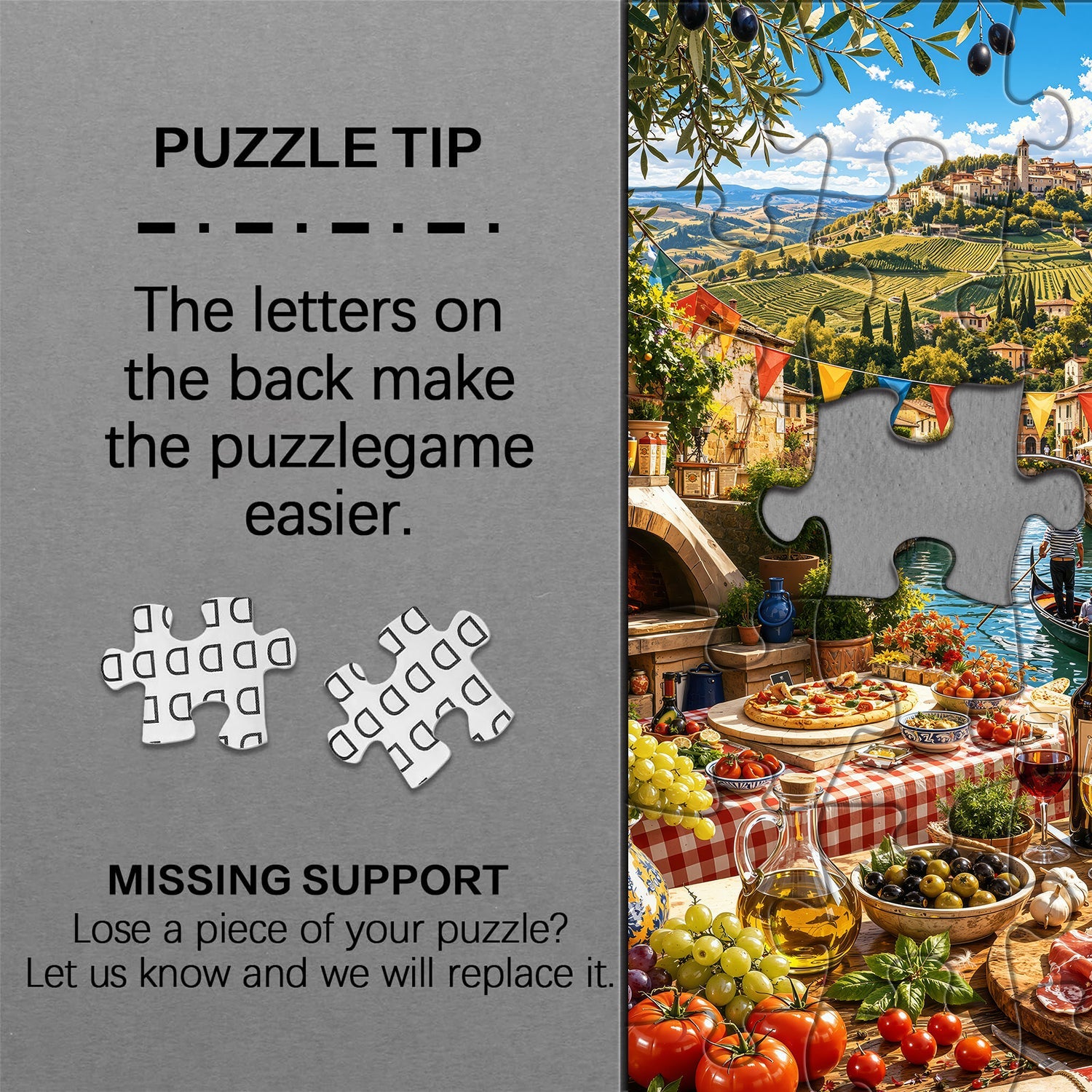 Puzzle Italiano Mountain Food Time 1000 Pezzi