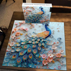 Peacock Feathered Art Jigsaw Puzzle 1000 Pieces