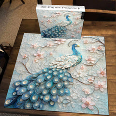 3D Paper Peacock Jigsaw Puzzle 1000 Pieces