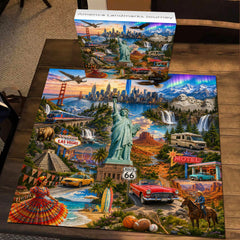 Puzzle America Landmarks Journey da 1000 pezzi