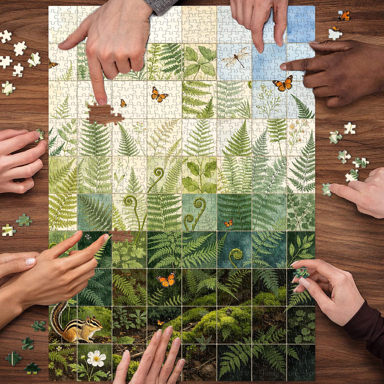 Fern Tapestry Jigsaw Puzzle 1000 Pieces