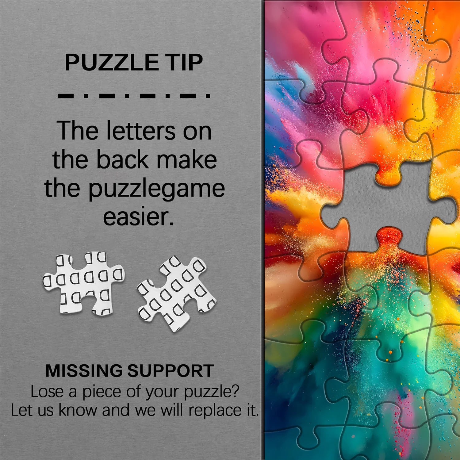 Buntes wunderschönes Puzzle 1000 Stücke