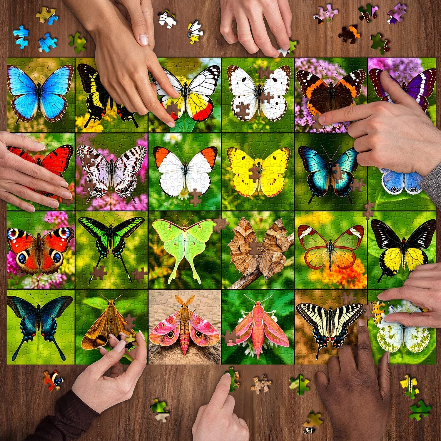 Rompecabezas de la galería de mariposas, 1000 piezas