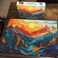 Vibrant Mountains Jigsaw Puzzle 1000 Pieces