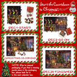 Yuletide Gleam Advent Calendar Jigsaw Puzzle 1000 Pieces