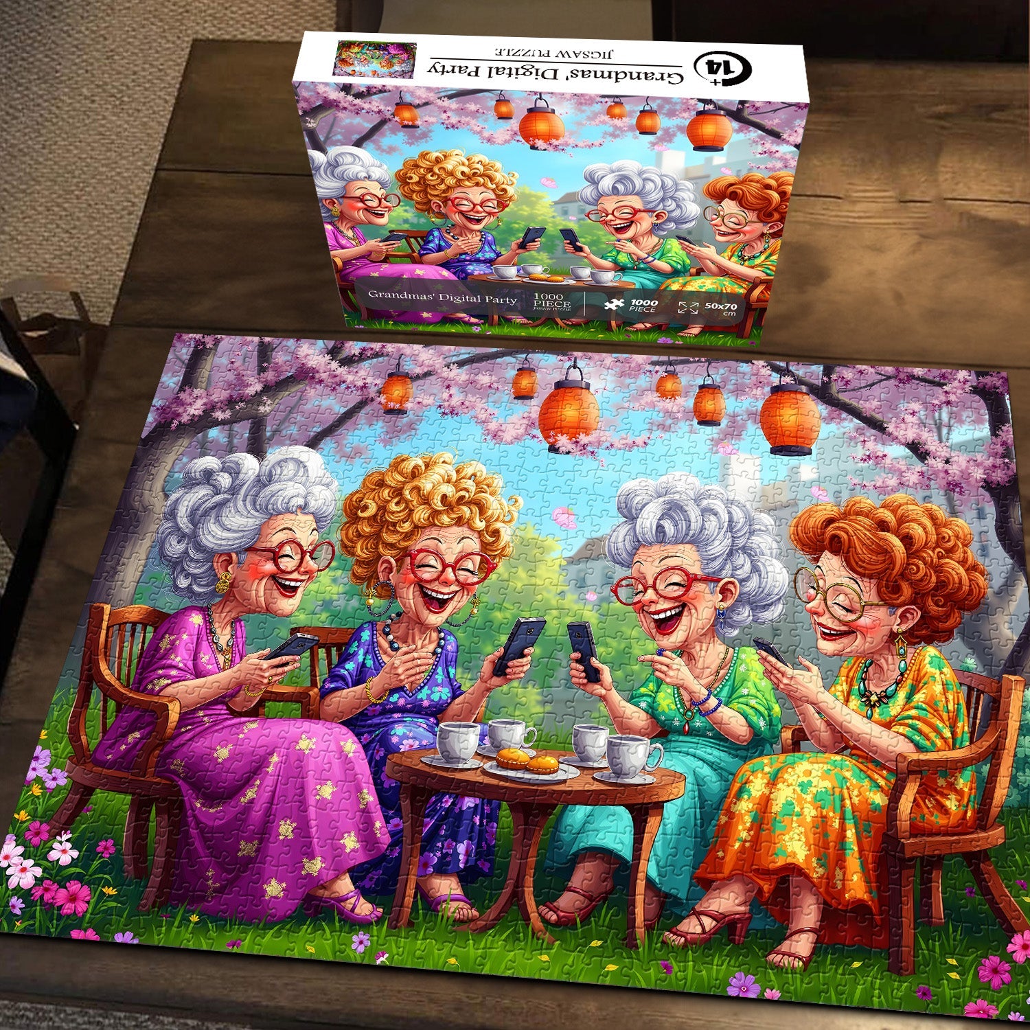 Grandmas' Digital Party Jigsaw Puzzle 1000 Pieces