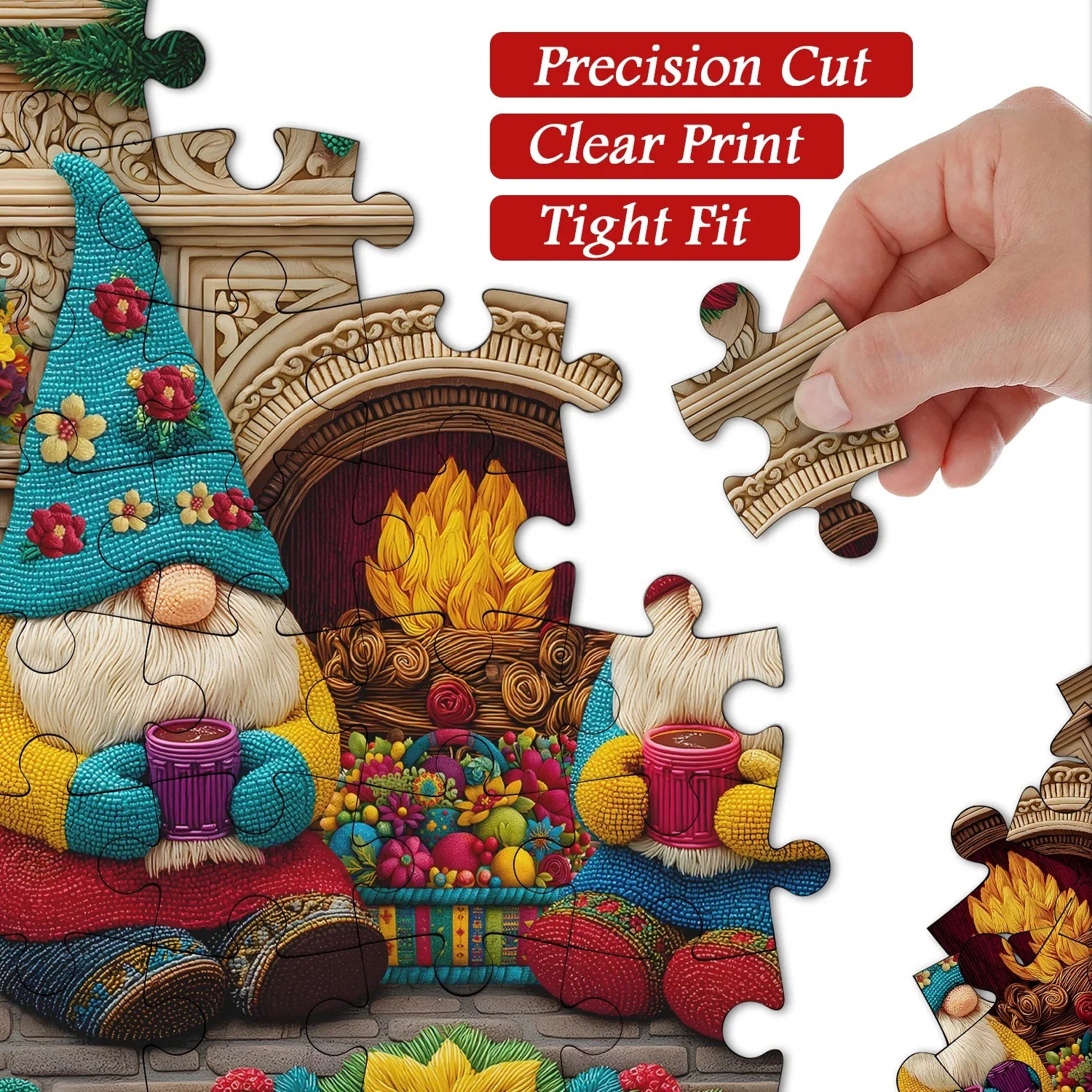 Cozy Gnomes Jigsaw Puzzle 1000 Pieces