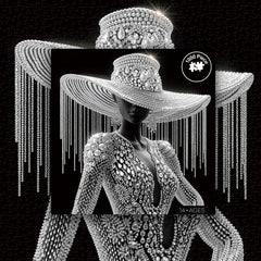 Glänzende Femme -Puzzle 1000 Stücke