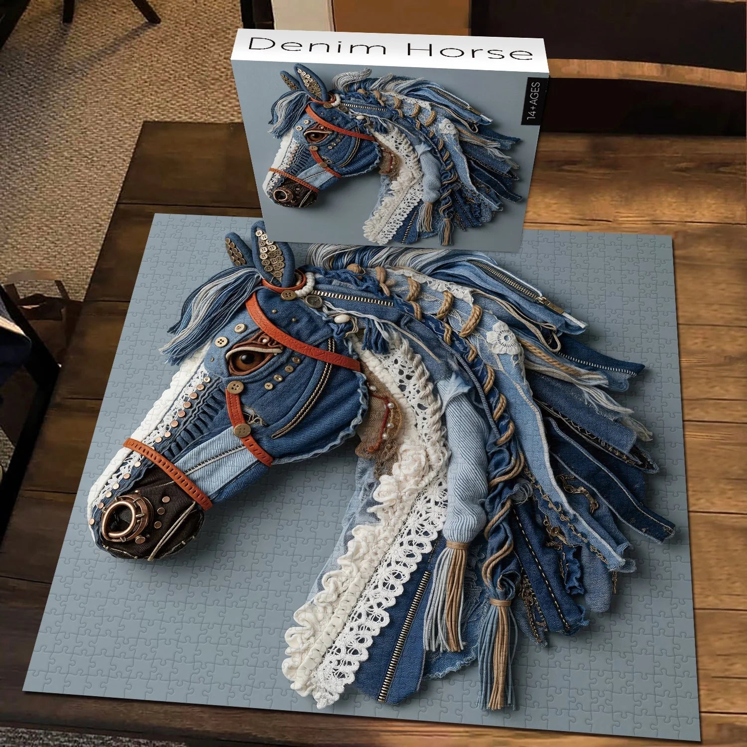 Rompecabezas de caballo vaquero de 1000 piezas