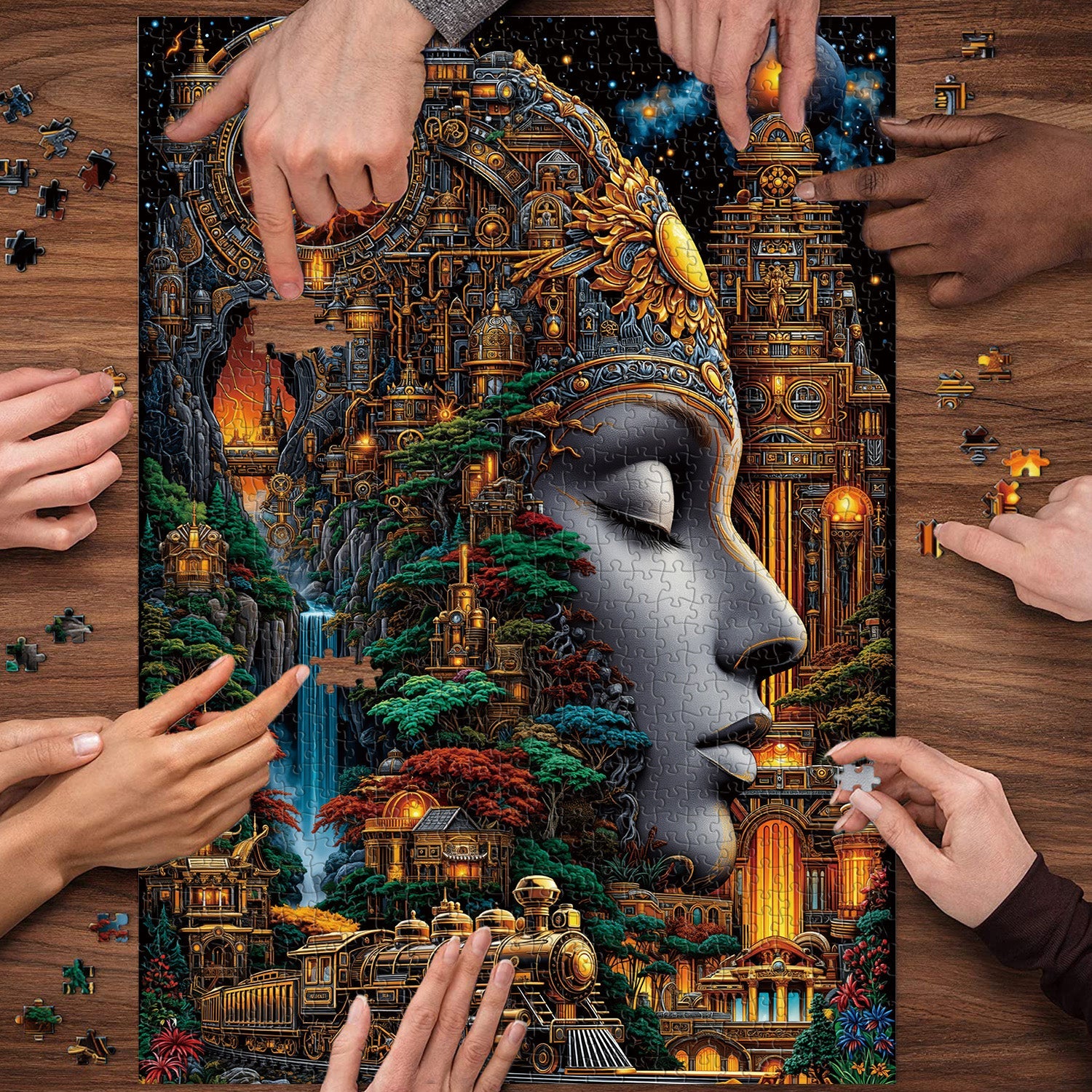 Dreamscape City Jigsaw Puzzle 1000 Pieces