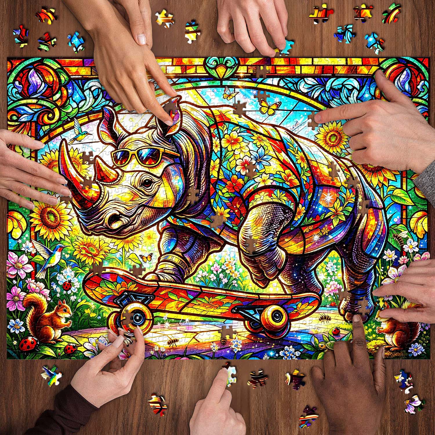 Puzzle Girasole Rhino Glide Jigsaw 1000 pezzi