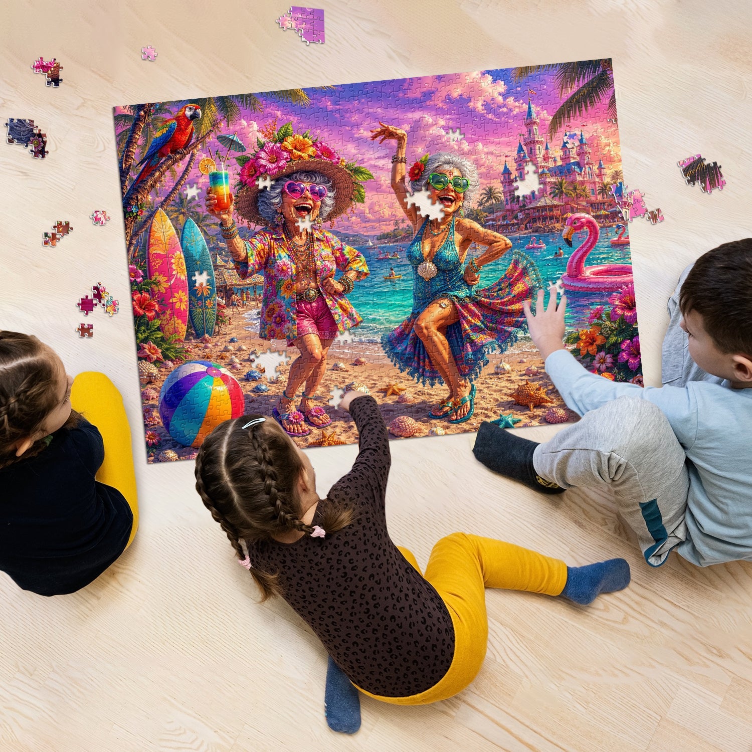 Puzzle Grannies Beach Party 1000 pièces
