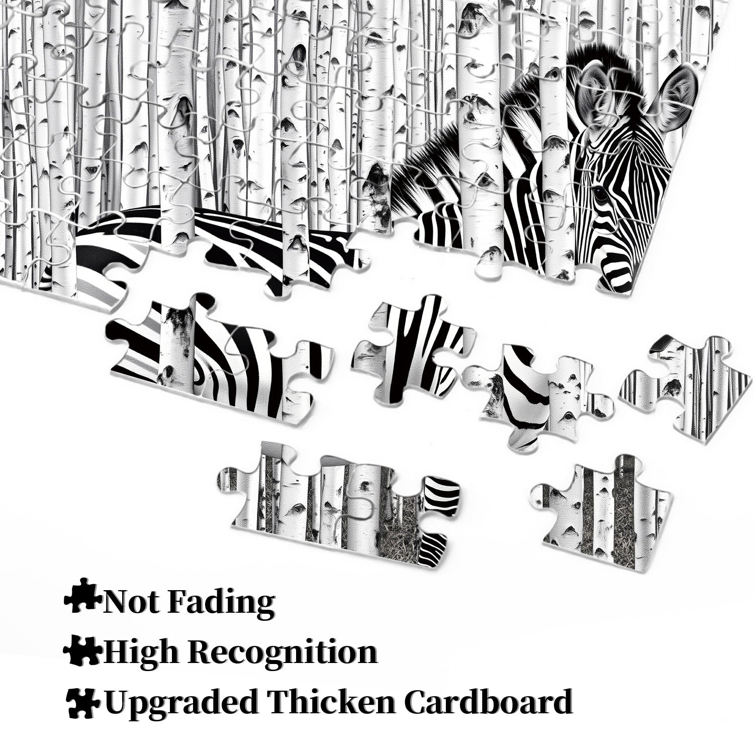 Zebra Forest Jigsaw Puzzle 1000 Pieces