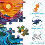 Colorful Mountain Waterscape Jigsaw Puzzle 1000 Pieces