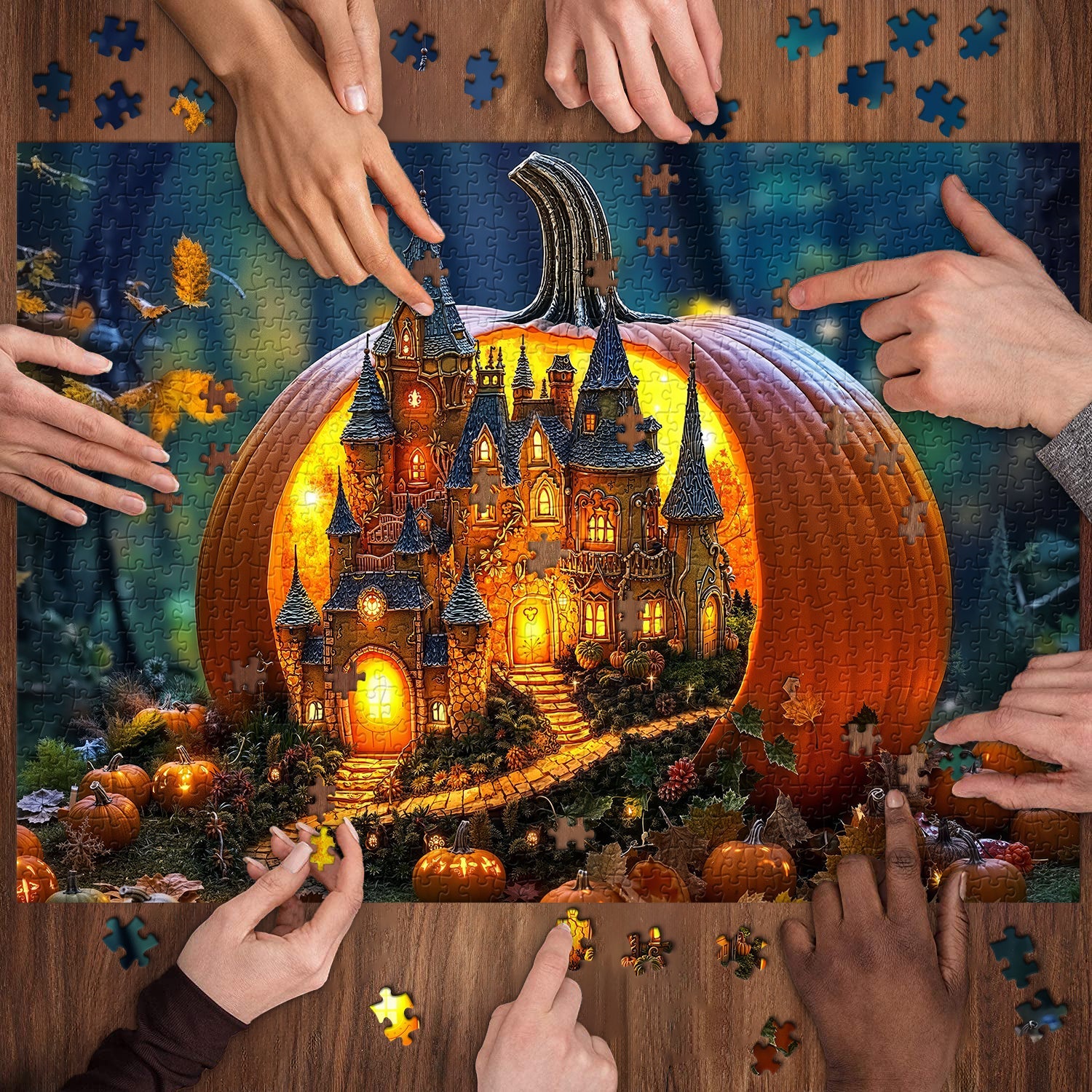 Fairytale Pumpkin Kingdom Jigsaw Puzzle 1000 Pieces