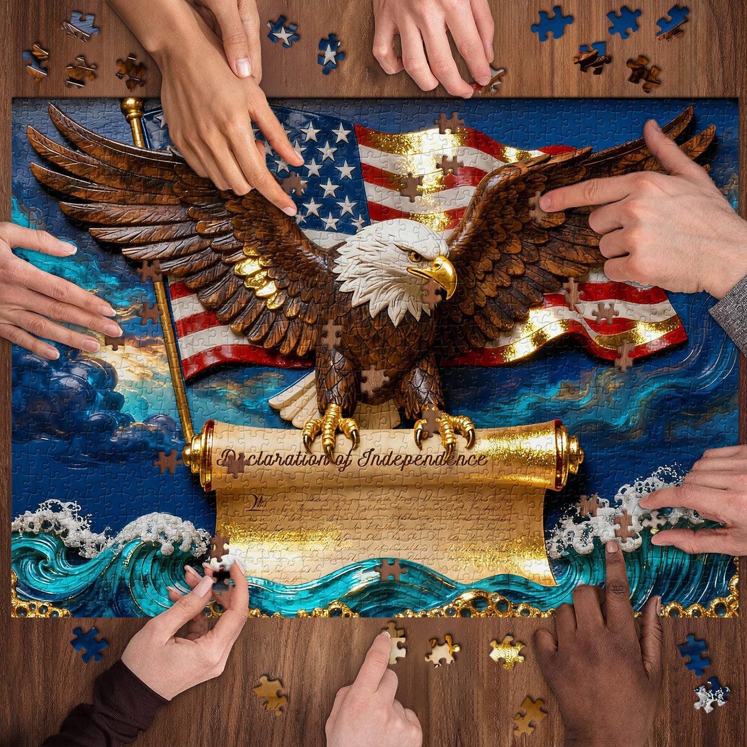 Puzzle Aigle de la Liberté 1000 pièces