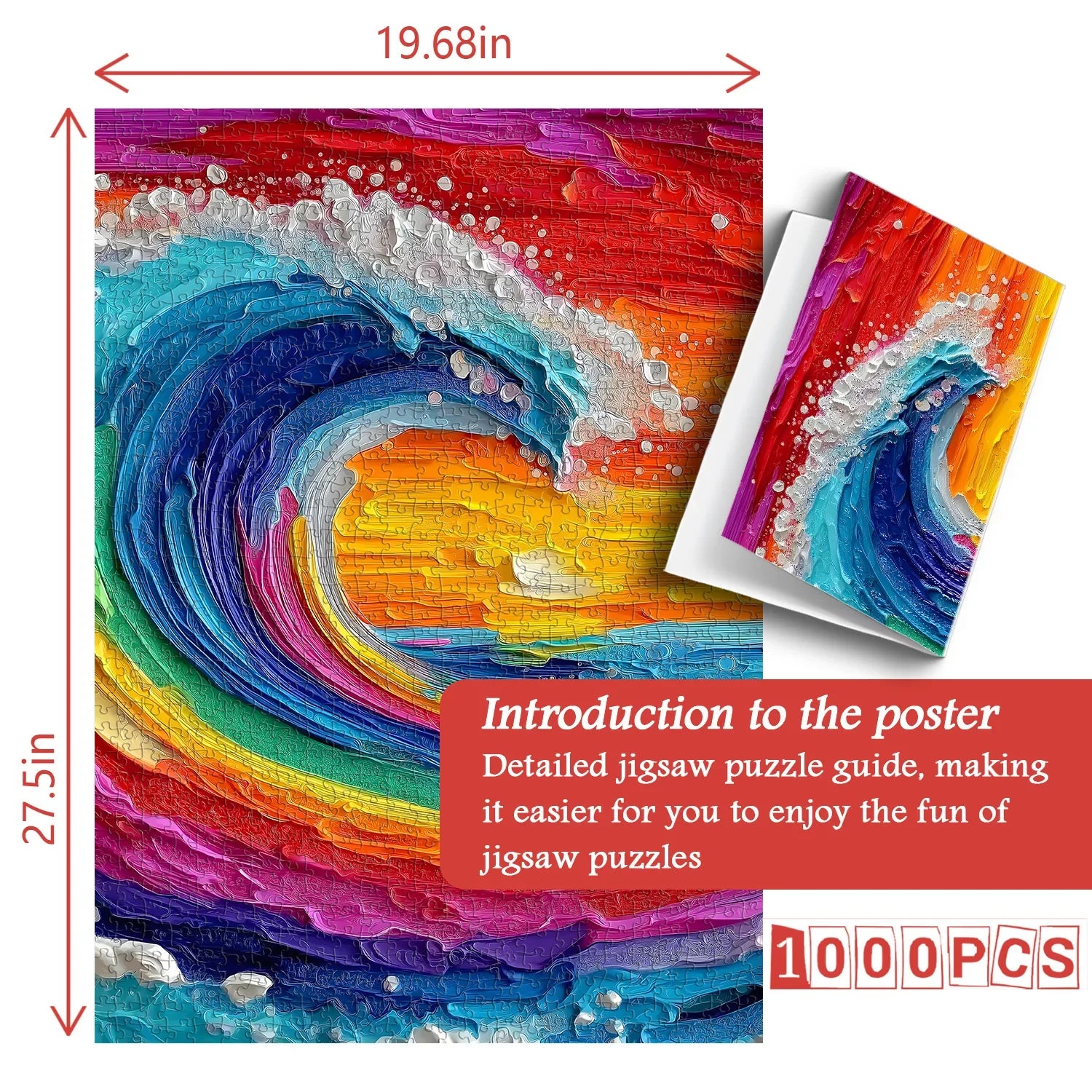 Colorful Waves Jigsaw Puzzle 1000 Pieces