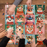 Festive Animal Friends Jigsaw Puzzles 1000 Pieces