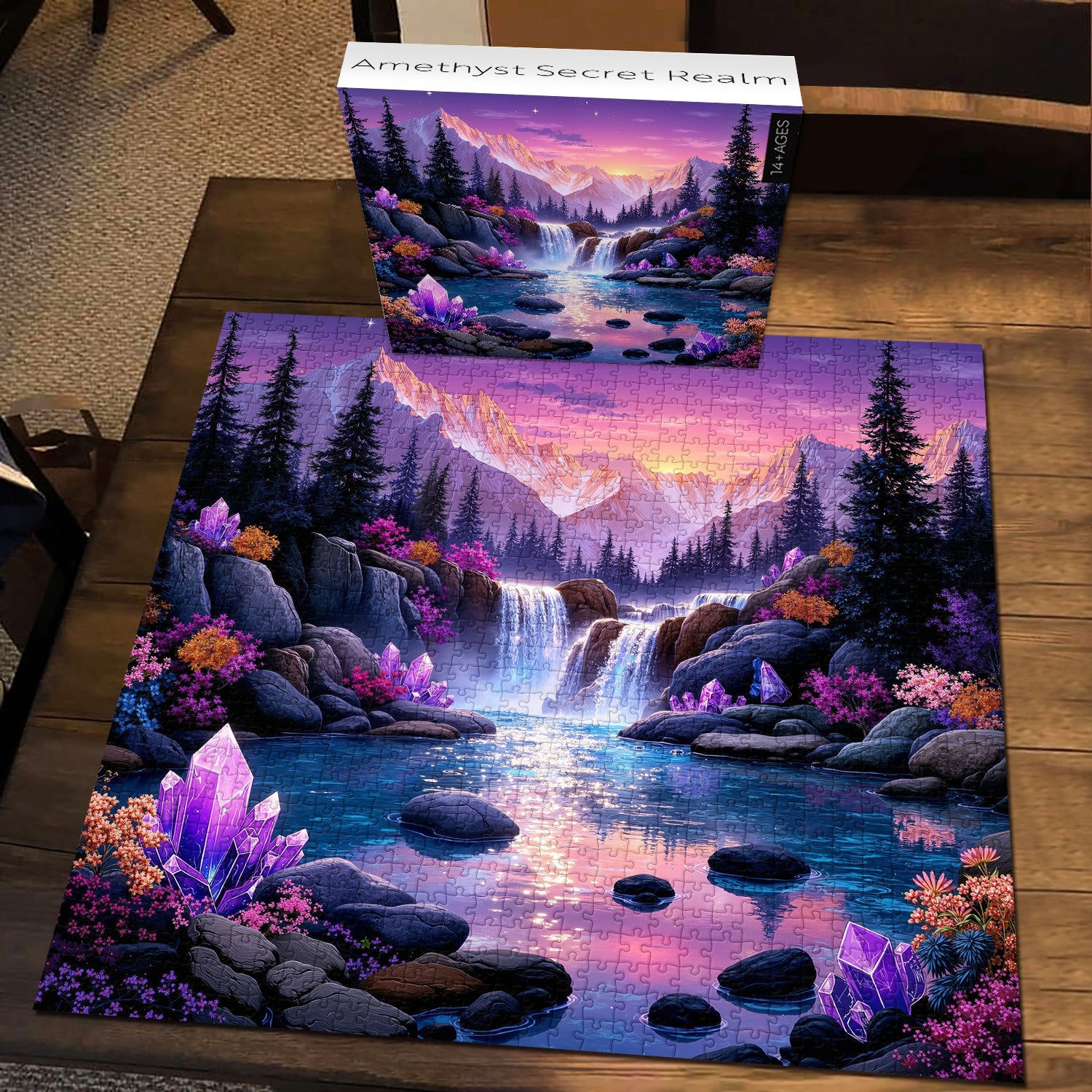 Puzzle Royaume secret d'améthyste 1000 pièces