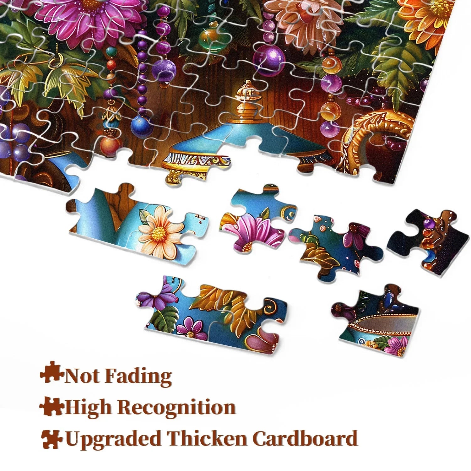 Floral Teapot Jigsaw Puzzle 1000 Pieces