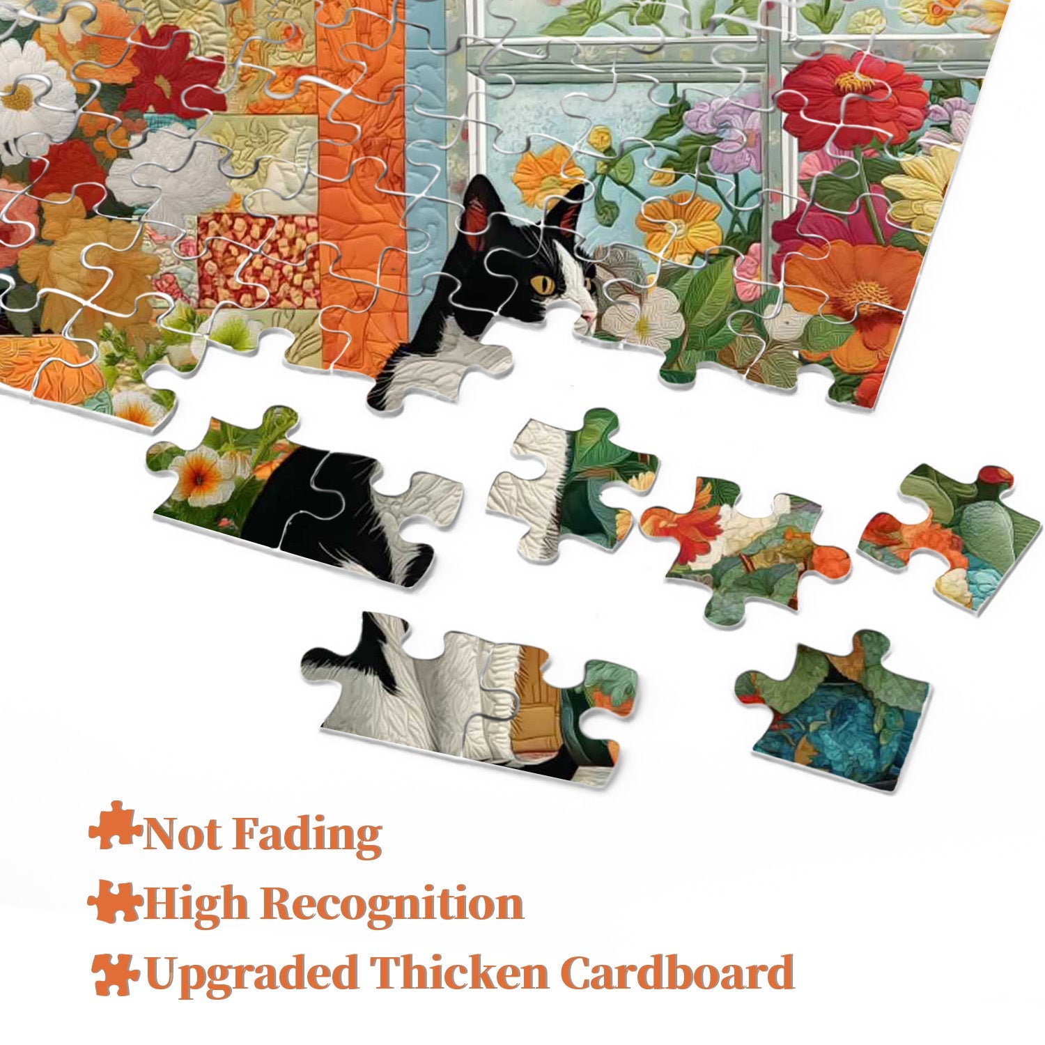 Puzzle de puzzle de chat matelassé 1000 pièces