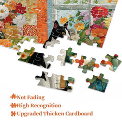 Puzzle de puzzle de chat matelassé 1000 pièces