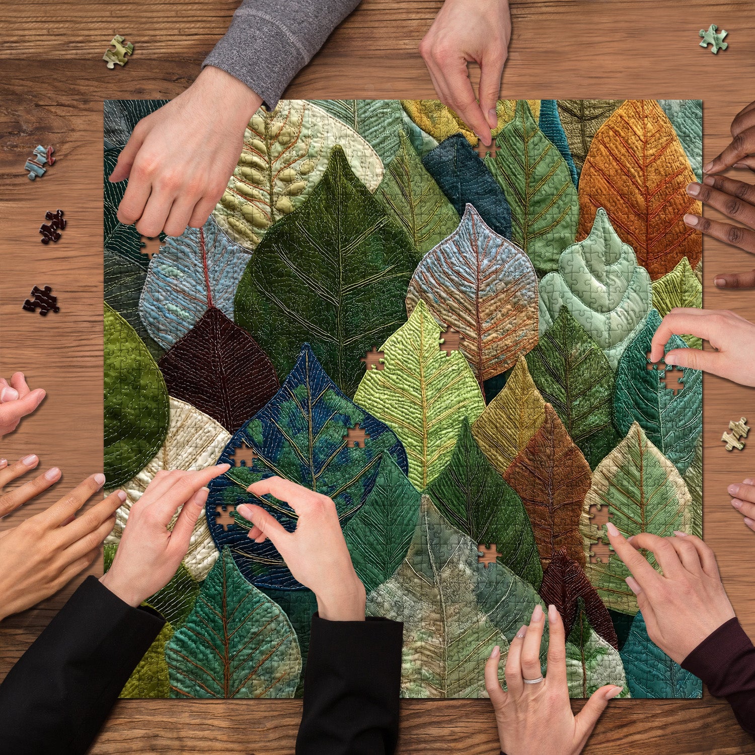 Weaving Leaf Collection Jigsaw Puzzle 1000 Pieces