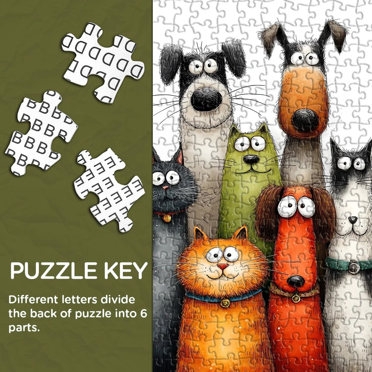 Funny Pets Art Jigsaw Puzzle 1000 Pieces