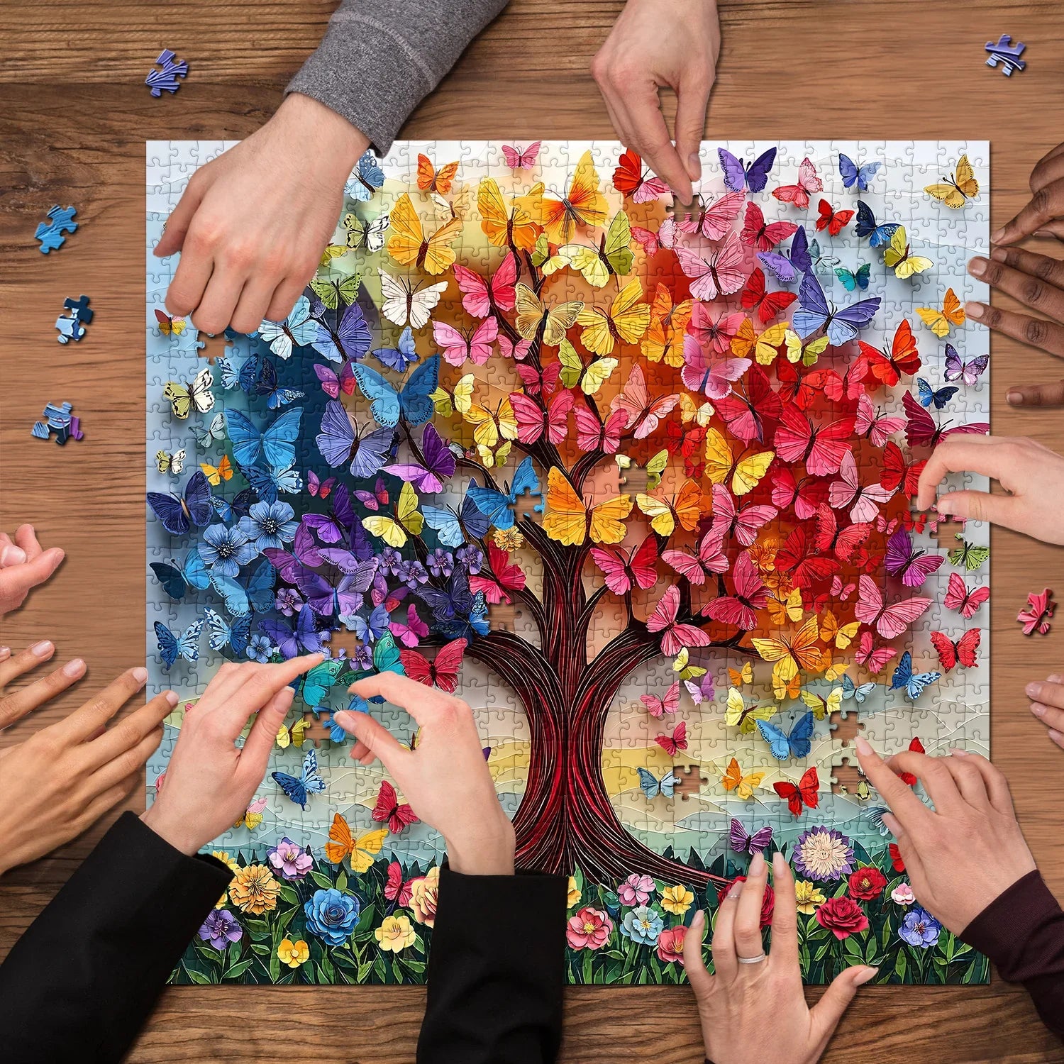 Baum der Schmetterlinge Jigsaw Puzzle 1000 Stücke