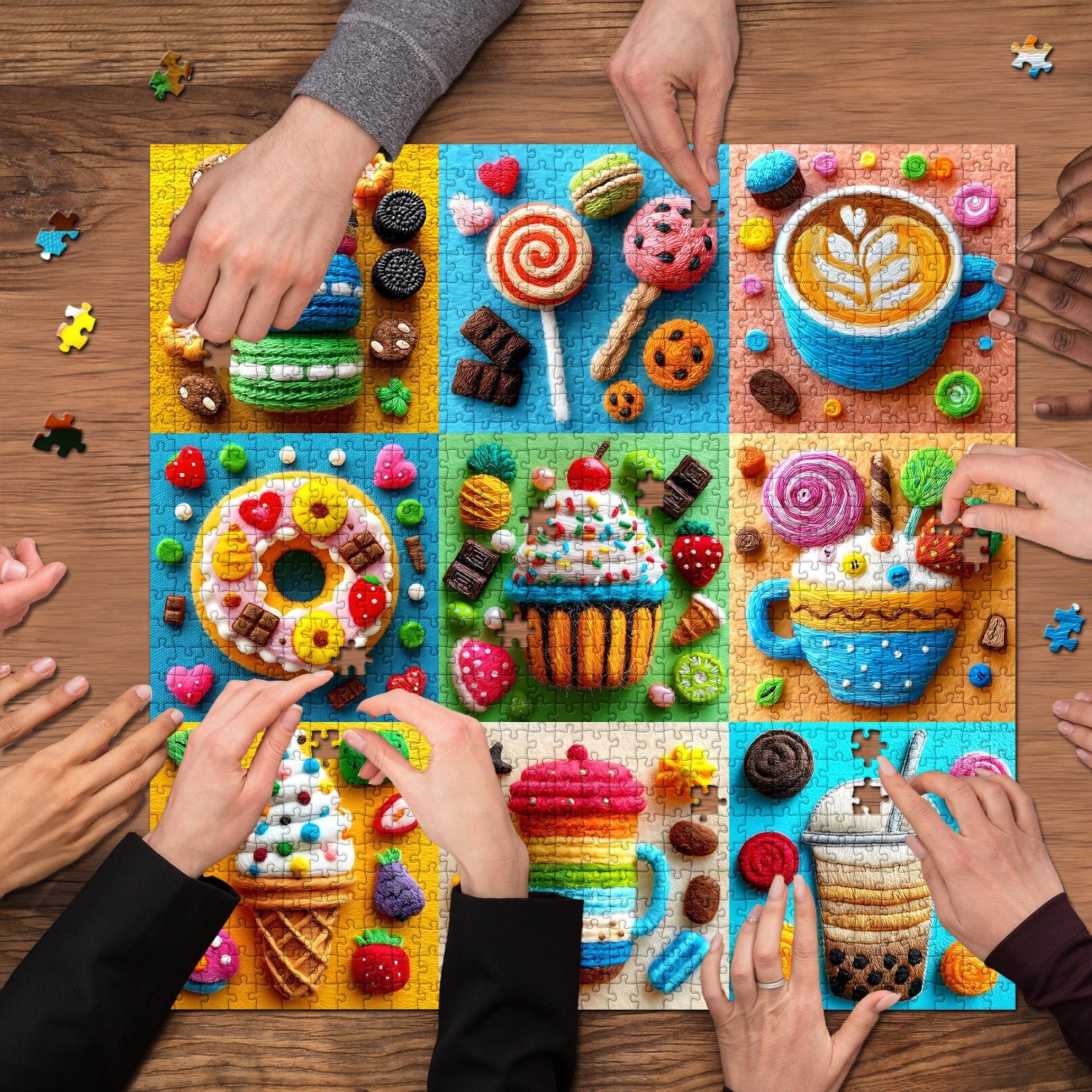 Woolly Sweets Jigsaw Puzzle 1000 Pieces