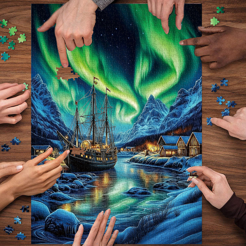 Aurora Realm Jigsaw Puzzle 1000 Pieces