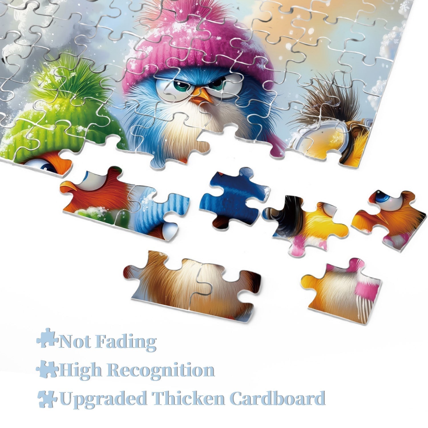Wintergefiederte Freunde Puzzle 1000 Teile