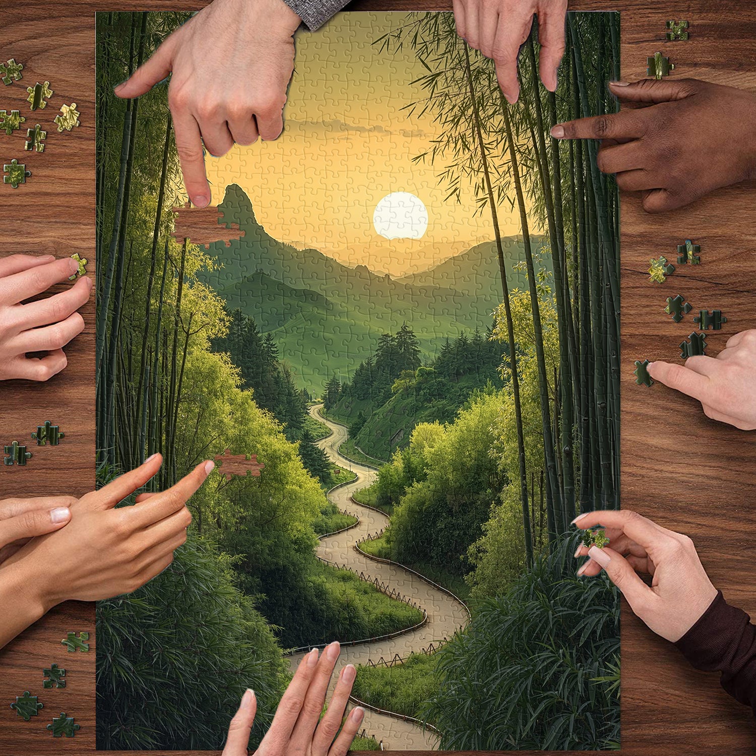 Puzzle Montagnes silencieuses 1000 pièces