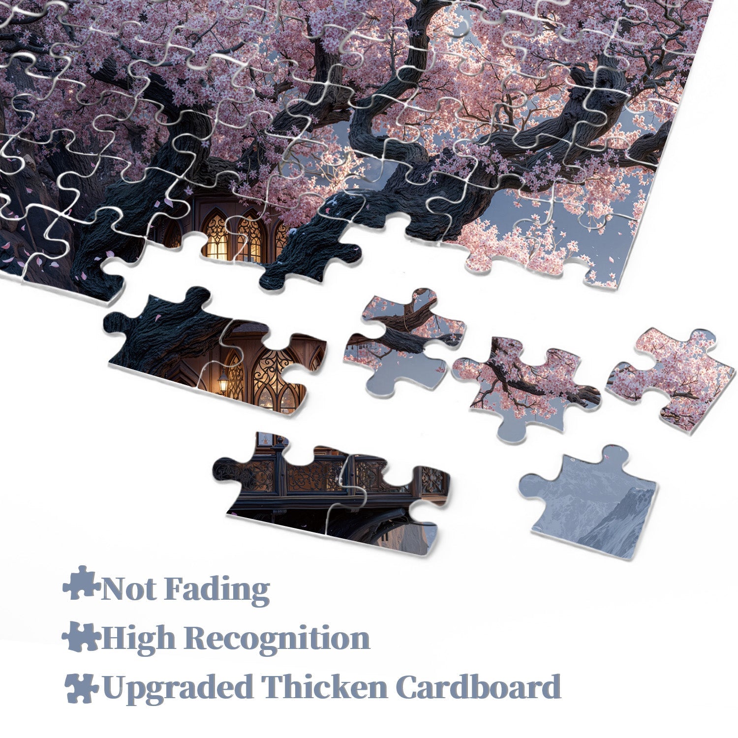 Sakura Cliff Jigsaw Puzzle 1000 Pieces