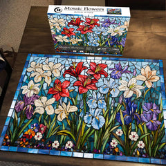 Fleurs de mosaïque puzzle 1000 pièces